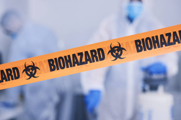Professional Biohazard Cleanup technician working in Washington Navy Yard, DC